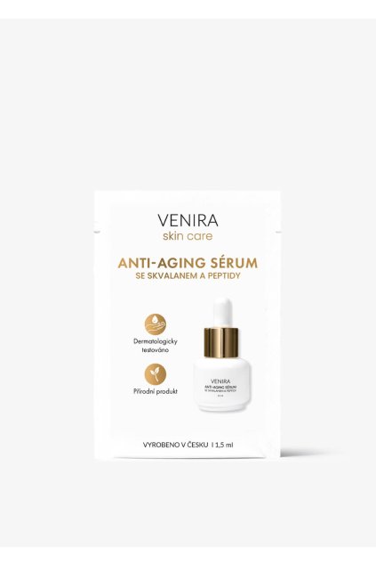 venira anti-aging sérum so skvalanom a peptidmi vzorka