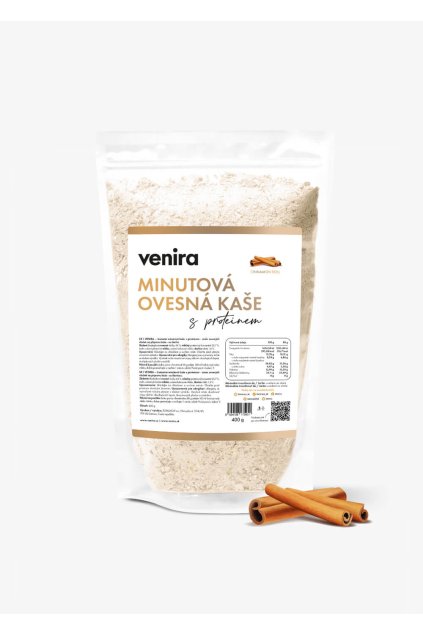 MINUTOVÁ KAŠE S PROTEINEM SKOŘICE