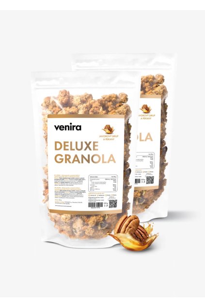 GRANOLA JAVOROVÝ SIRUP, PEKANY
