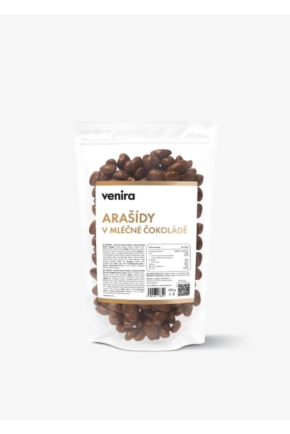venira arašidy v mliečnej čokoláde