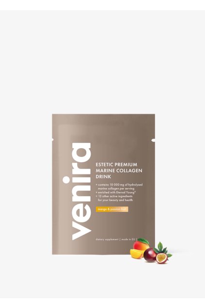 VENIRA ESTETIC PREMIUM kolagénový drink - vzorka  mango-maracuja, morský kolagén, 12 g
