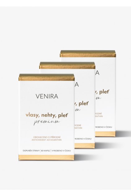 venira premium kapsule pre vlasy, nechty a pleť 120 denná kúra