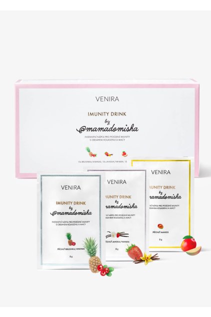 VENIRA Imunity drink by @mamadomisha brusnica-ananás, jahoda-vanilka, mango