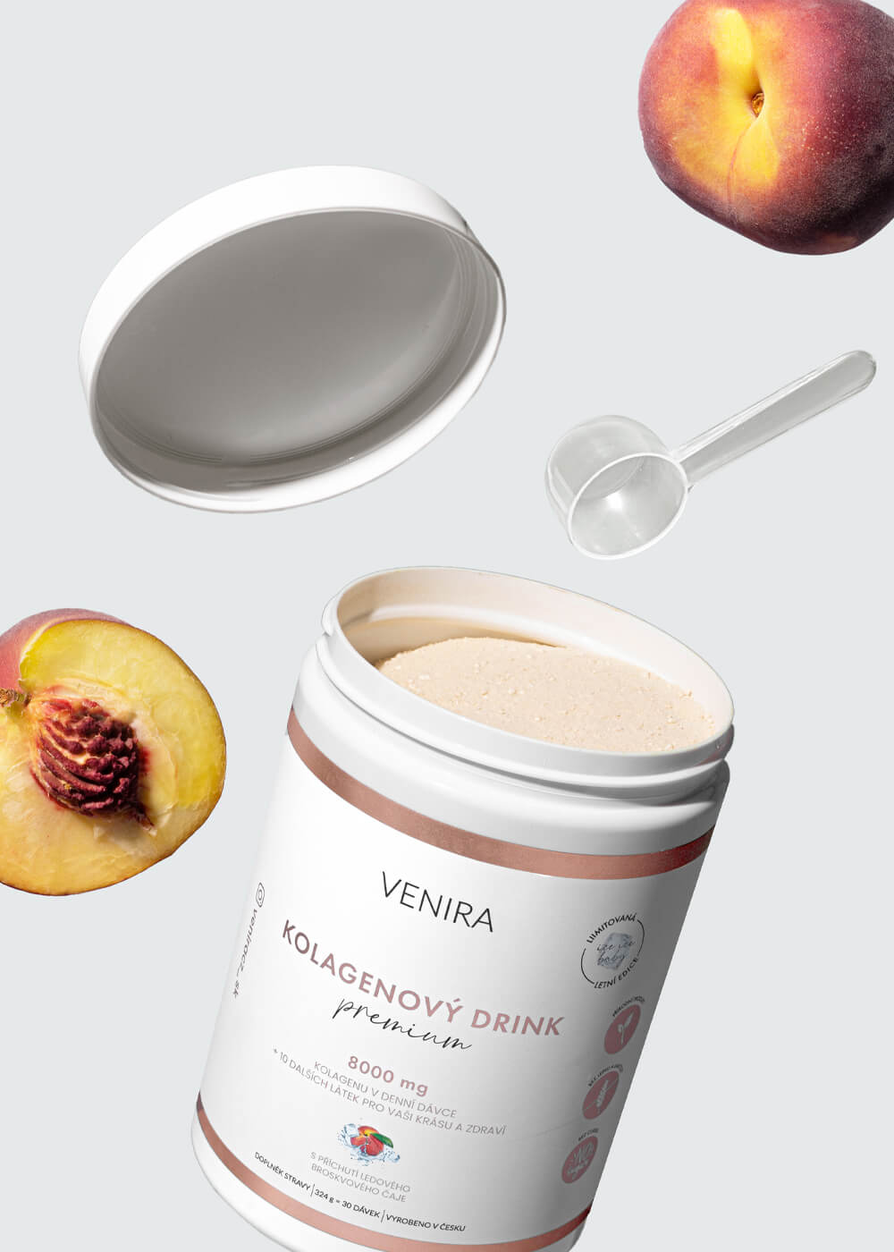 premium kolagénový drink ľadový broskyňový čaj 30 dávok