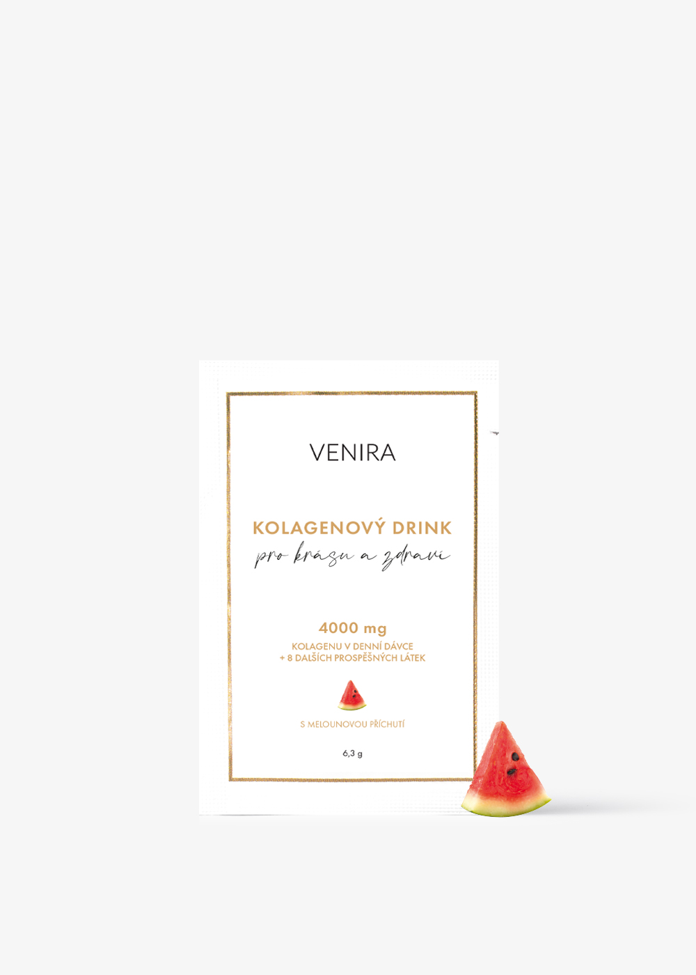 VENIRA kolagénový drink pre vlasy, nechty a pleť, melón, 6,3 g melón, 6,3 g