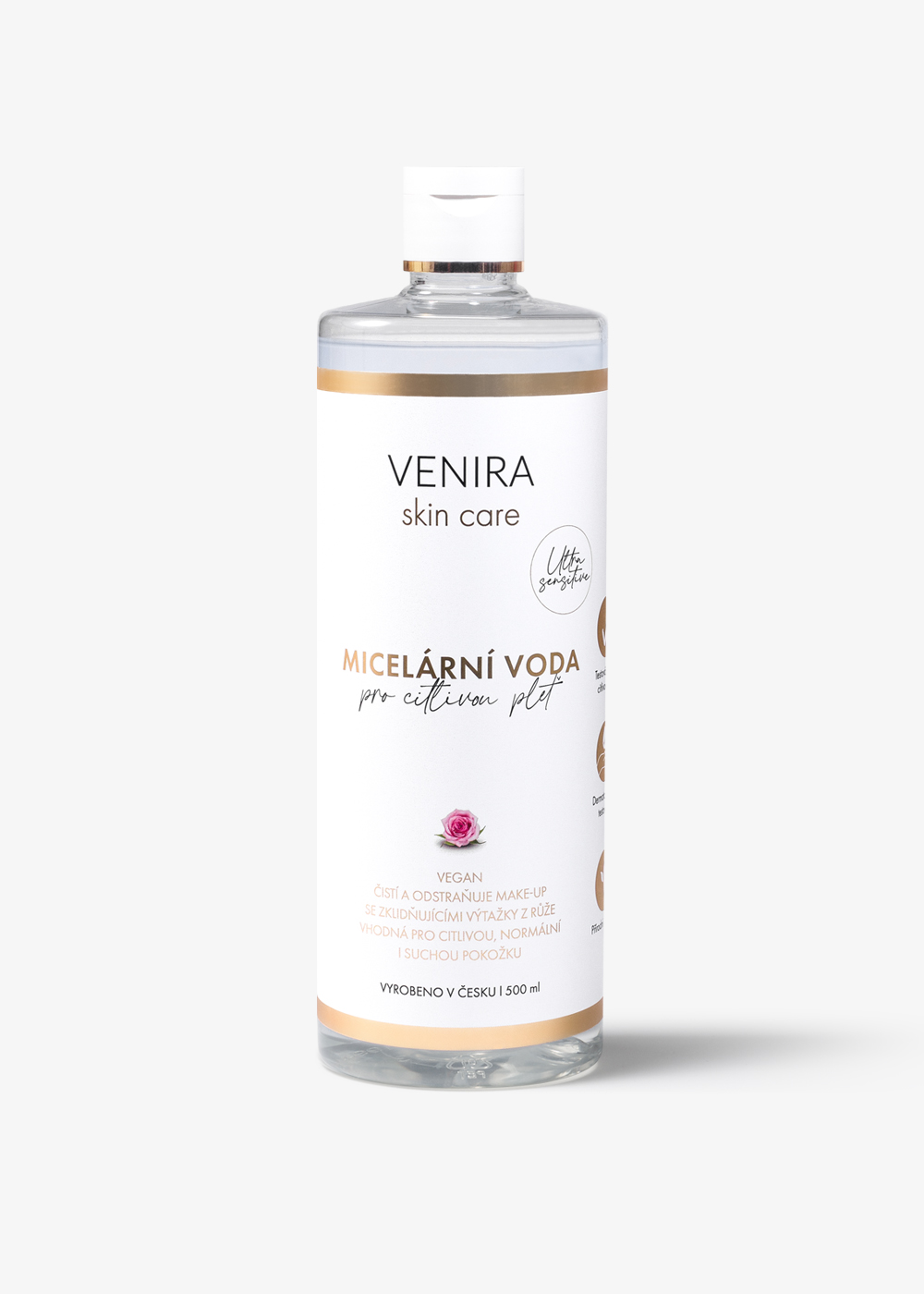 VENIRA micelárna voda pre citlivú pleť, 500 ml