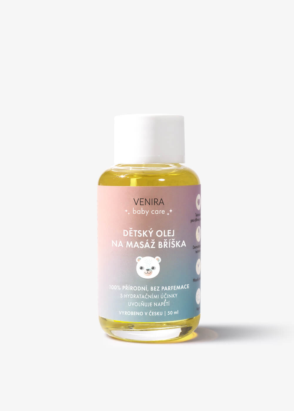 VENIRA detský olej na masáž bruška, 50 ml 50 ml