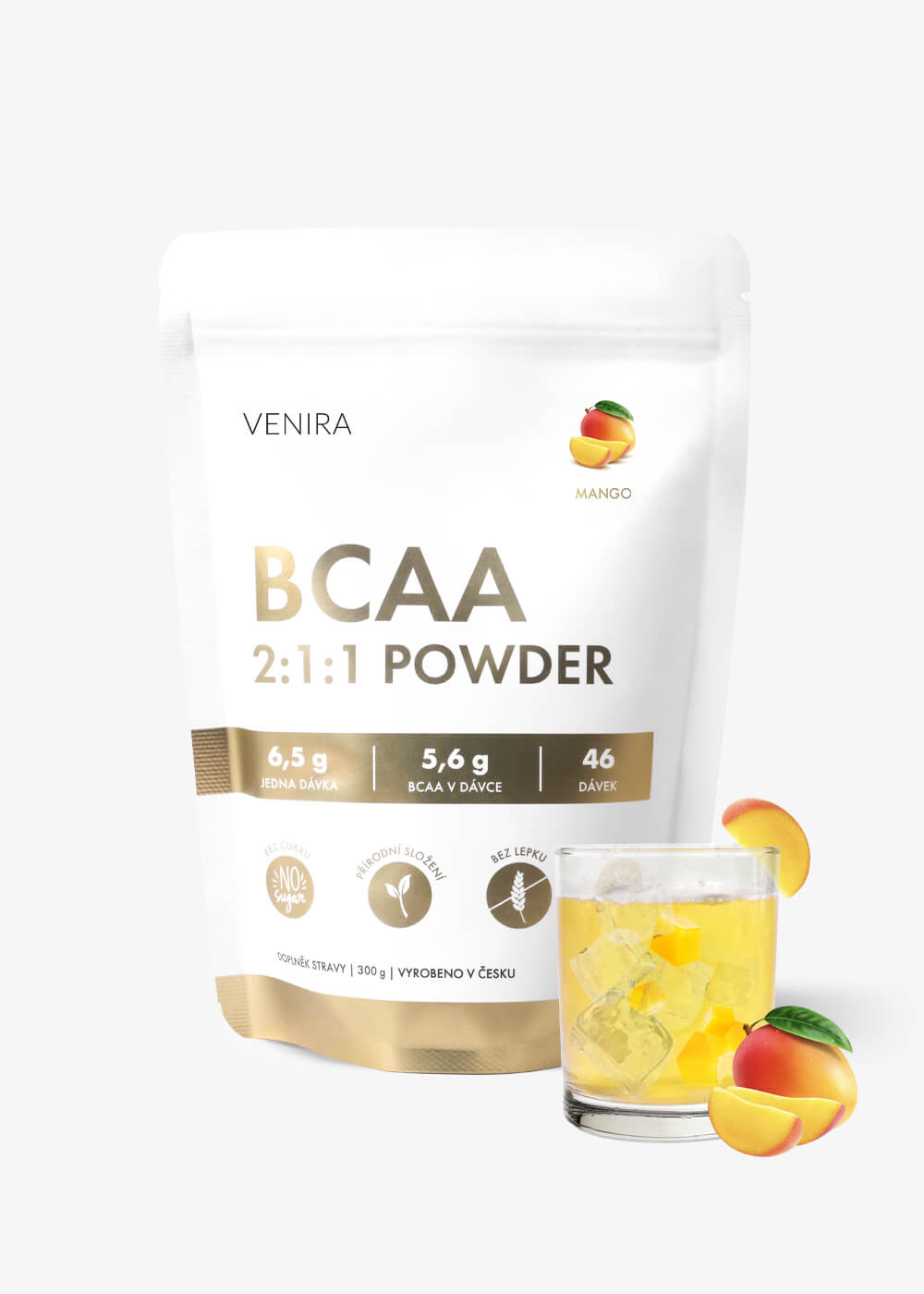 VENIRA BCAA 2:1:1, mango, 300 g mango, 300 g