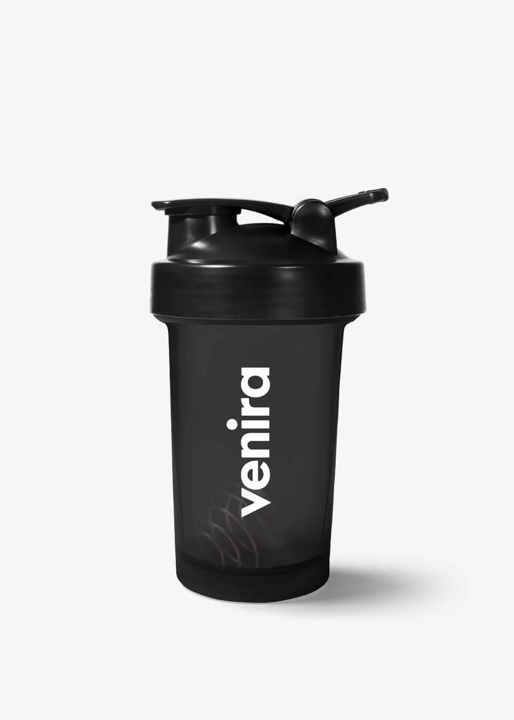 VENIRA šejker PRO s pútkom, čierny, 400 ml 400 ml