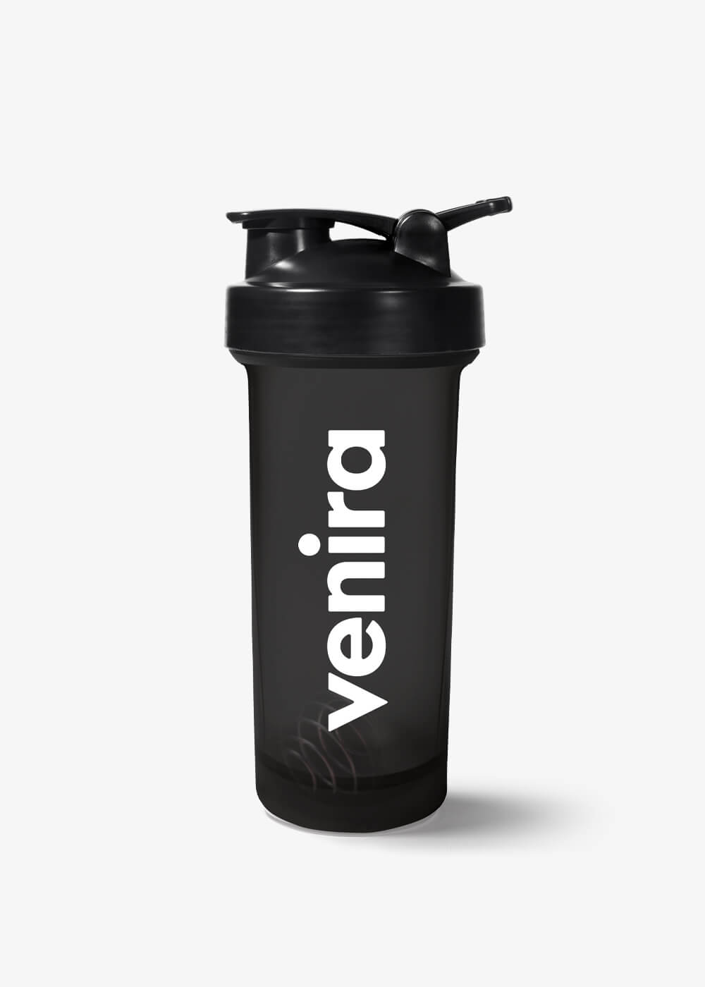 VENIRA šejker PRO s pútkom, čierny, 600 ml 600 ml