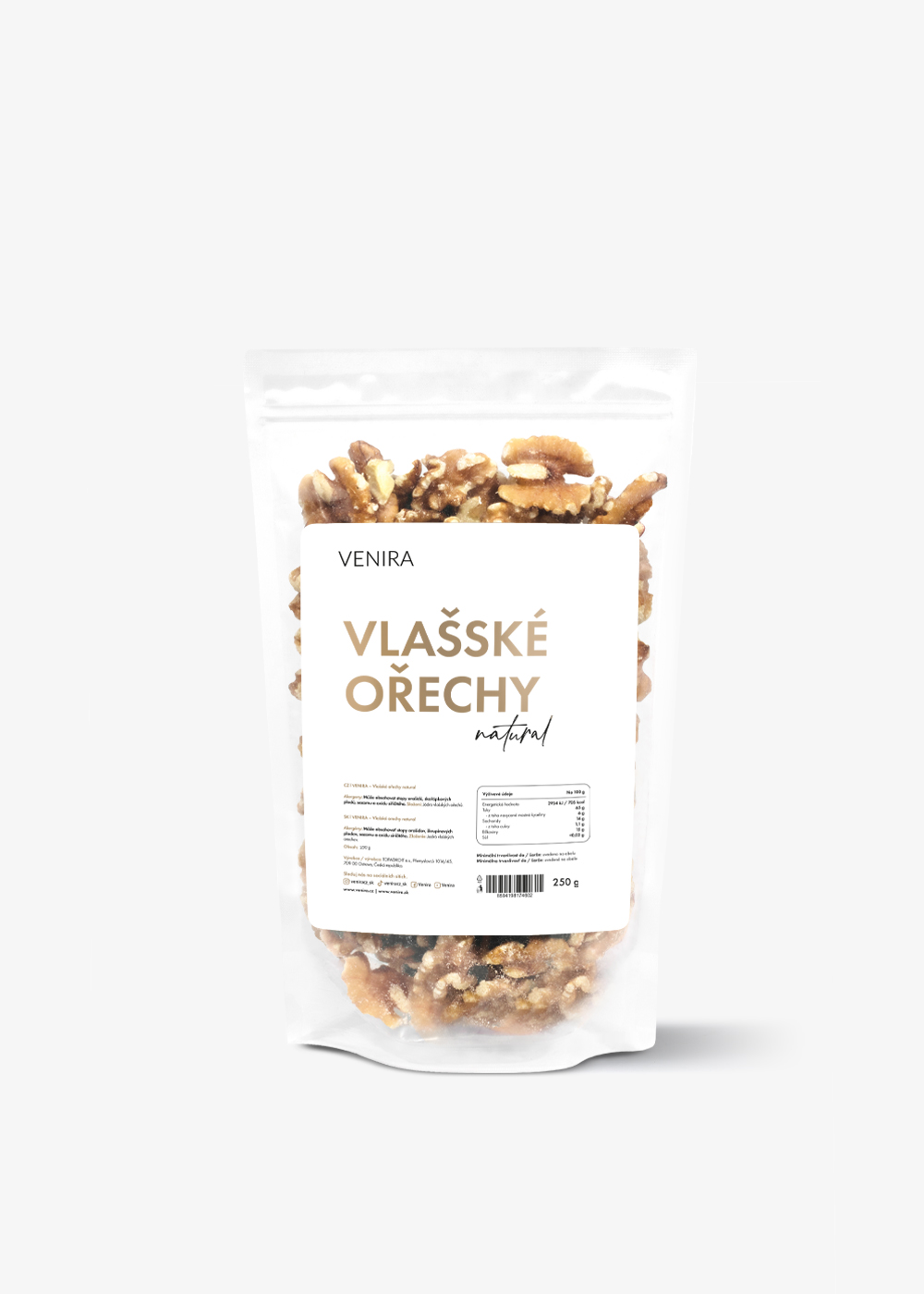 VENIRA vlašské orechy natural, 250 g 250 g