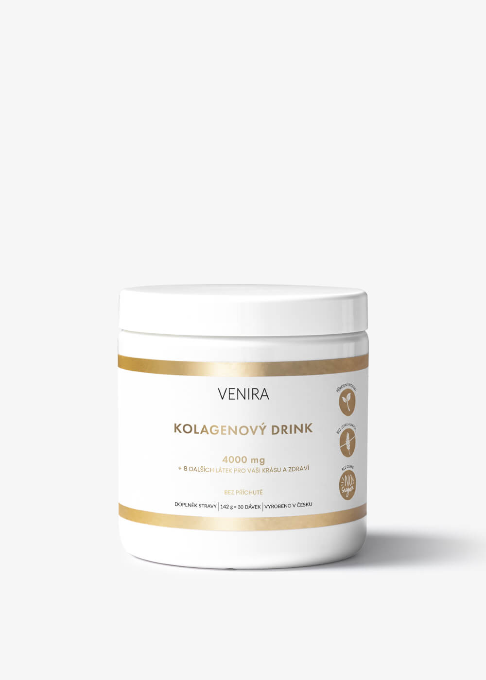 E-shop VENIRA bravčový kolagén pre vlasy, nechty a pleť, bez príchute, 142 g bez príchute, bravčový kolagén, 142 g