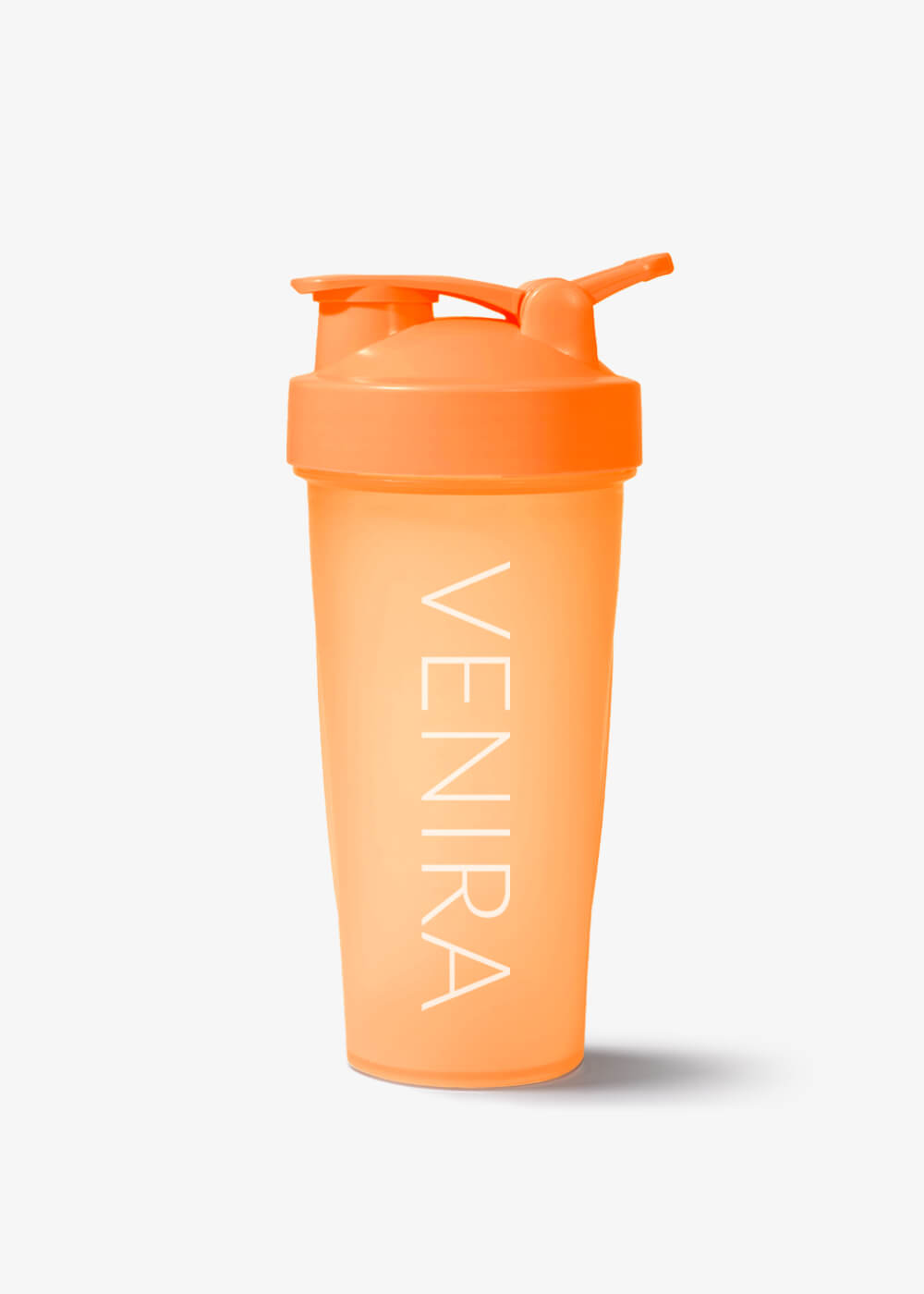E-shop VENIRA šejker PRO s pútkom, oranžový, 600 ml 600 ml