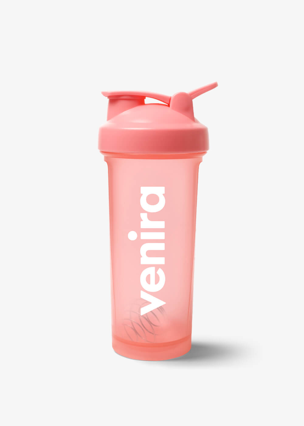 VENIRA shaker PRO s pútkom, ružový, 600 ml 600 ml