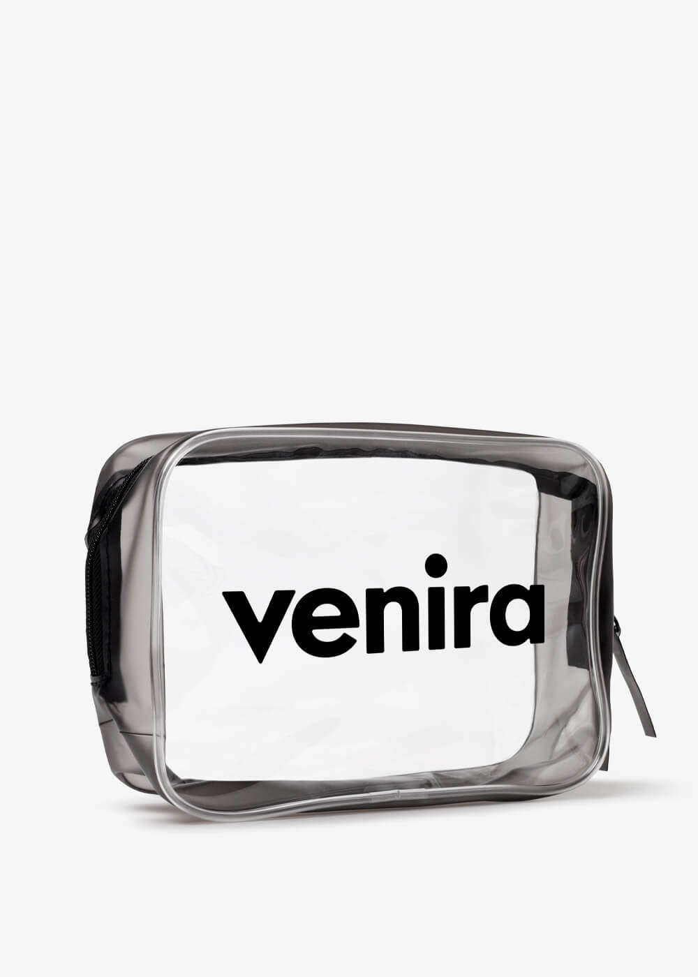 VENIRA kozmetická taška, priehľadná, čierna, veľ. XL priehľadná, čierna, veľ. XL