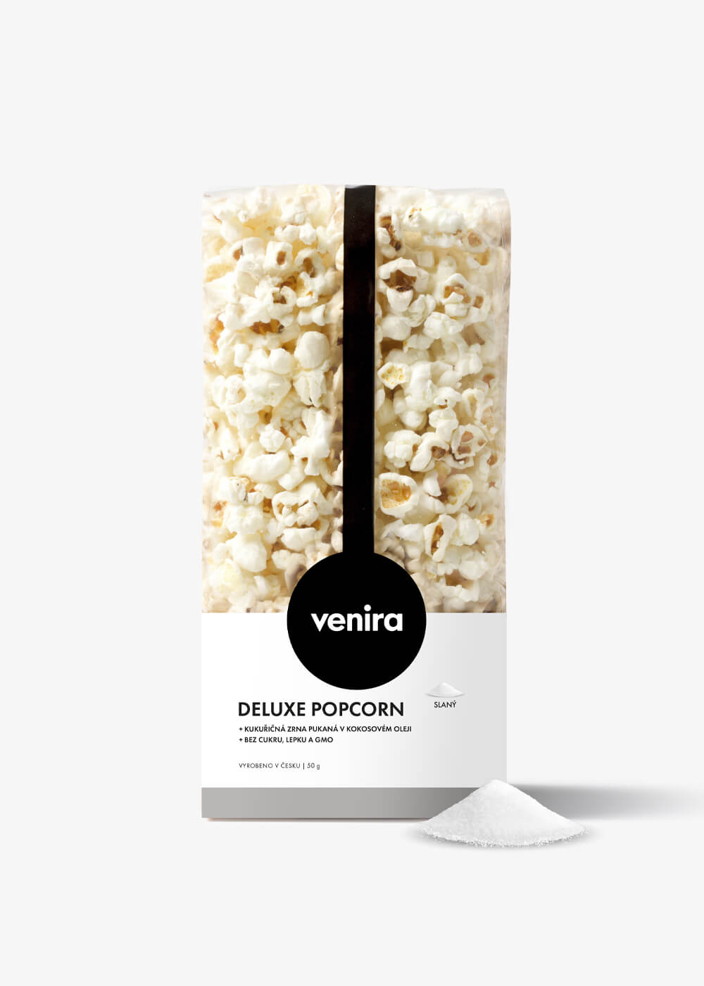VENIRA deluxe popcorn, slaný, 50 g slaný, 50 g