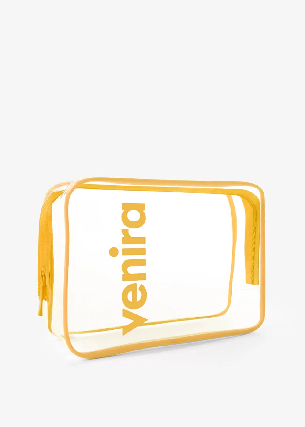VENIRA kozmetická taška - priehľadná, žltá, veľ. XL priehľadná, žltá, veľ. XL