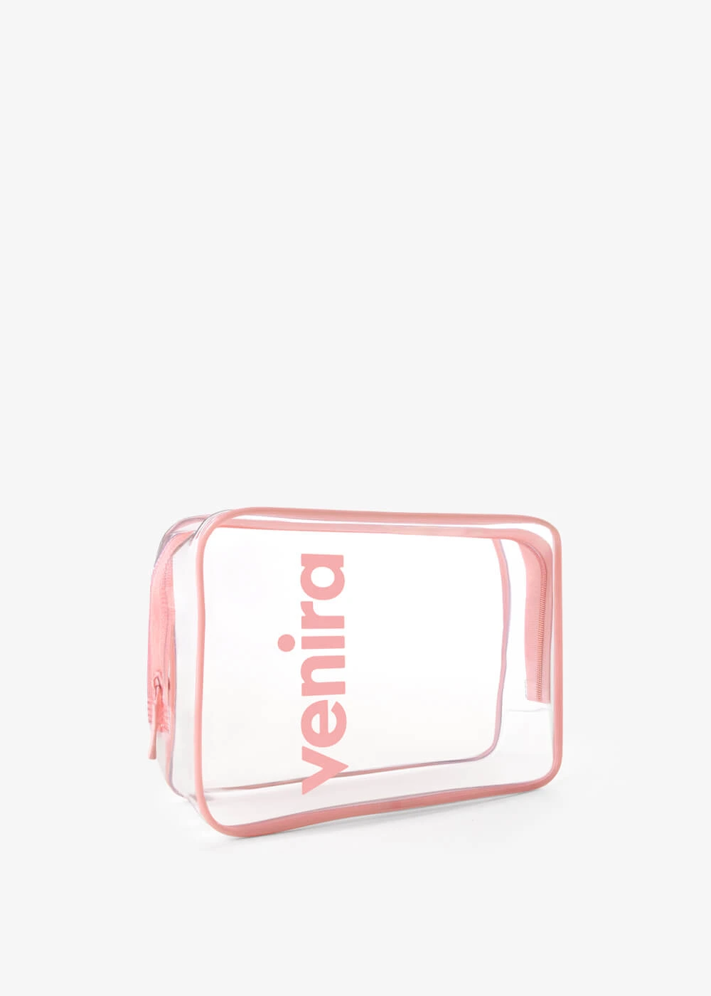 VENIRA kozmetická taška - priehľadná, ružová, veľ. M priehľadná, ružová, veľ. M