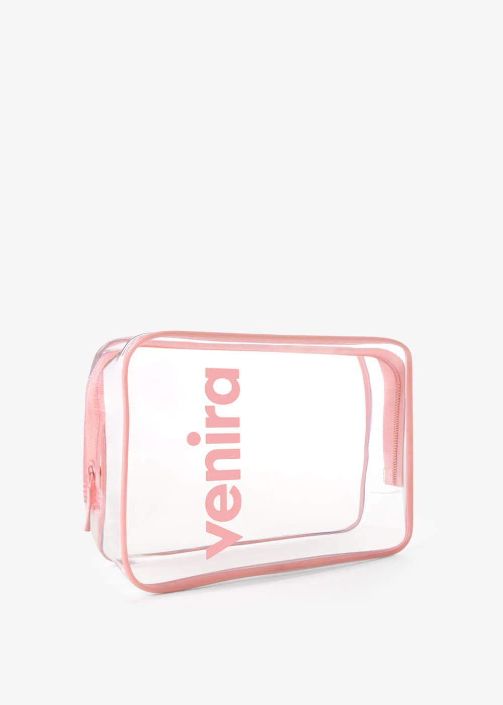 VENIRA kozmetická taška - priehľadná, ružová, veľ. L priehľadná, ružová, veľ. L