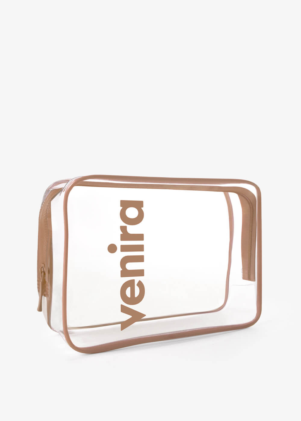 E-shop VENIRA kozmetická taška - priehľadná, béžová, veľ. XL priehľadná, béžová, veľ. XL