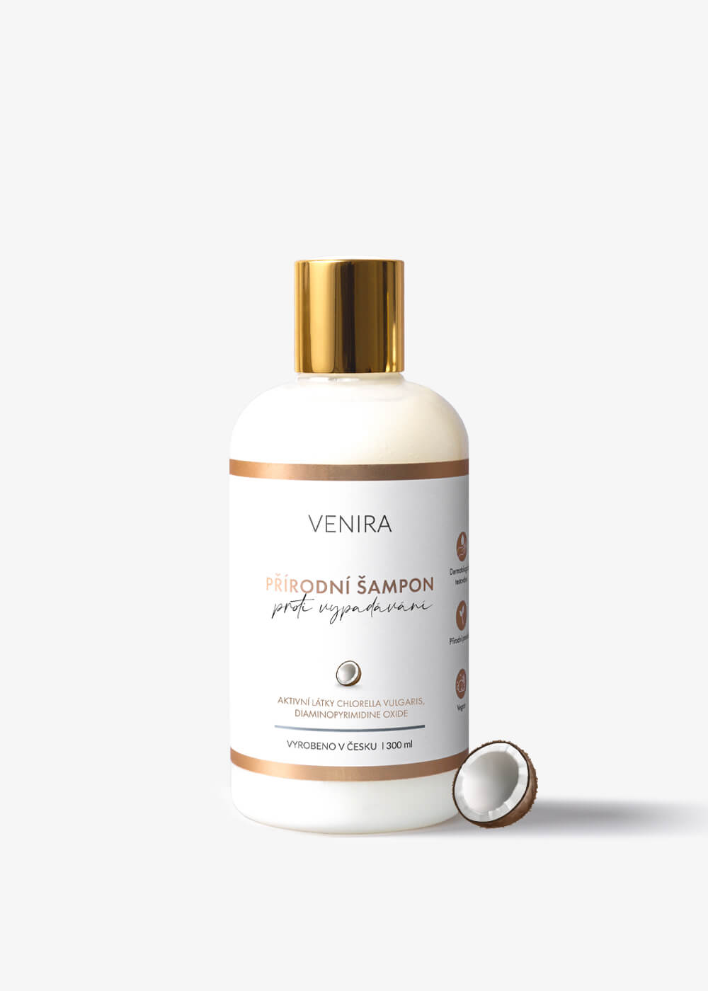 VENIRA prírodný šampón proti vypadávaniu vlasov, 300 ml