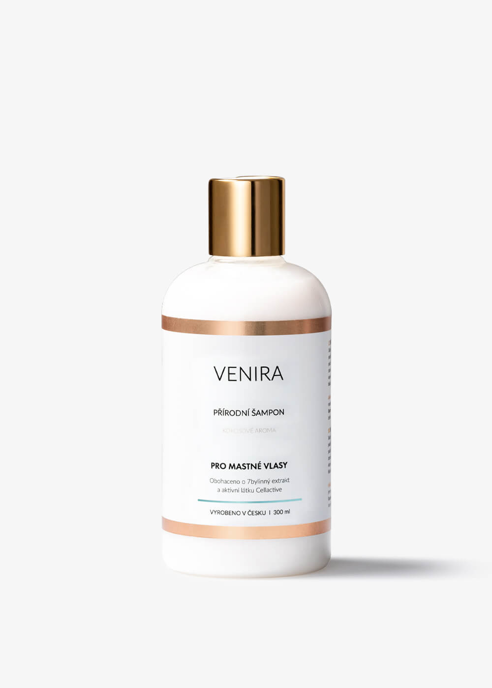 E-shop VENIRA prírodný šampón pre mastné vlasy kokos 300ml kokos, 300 ml
