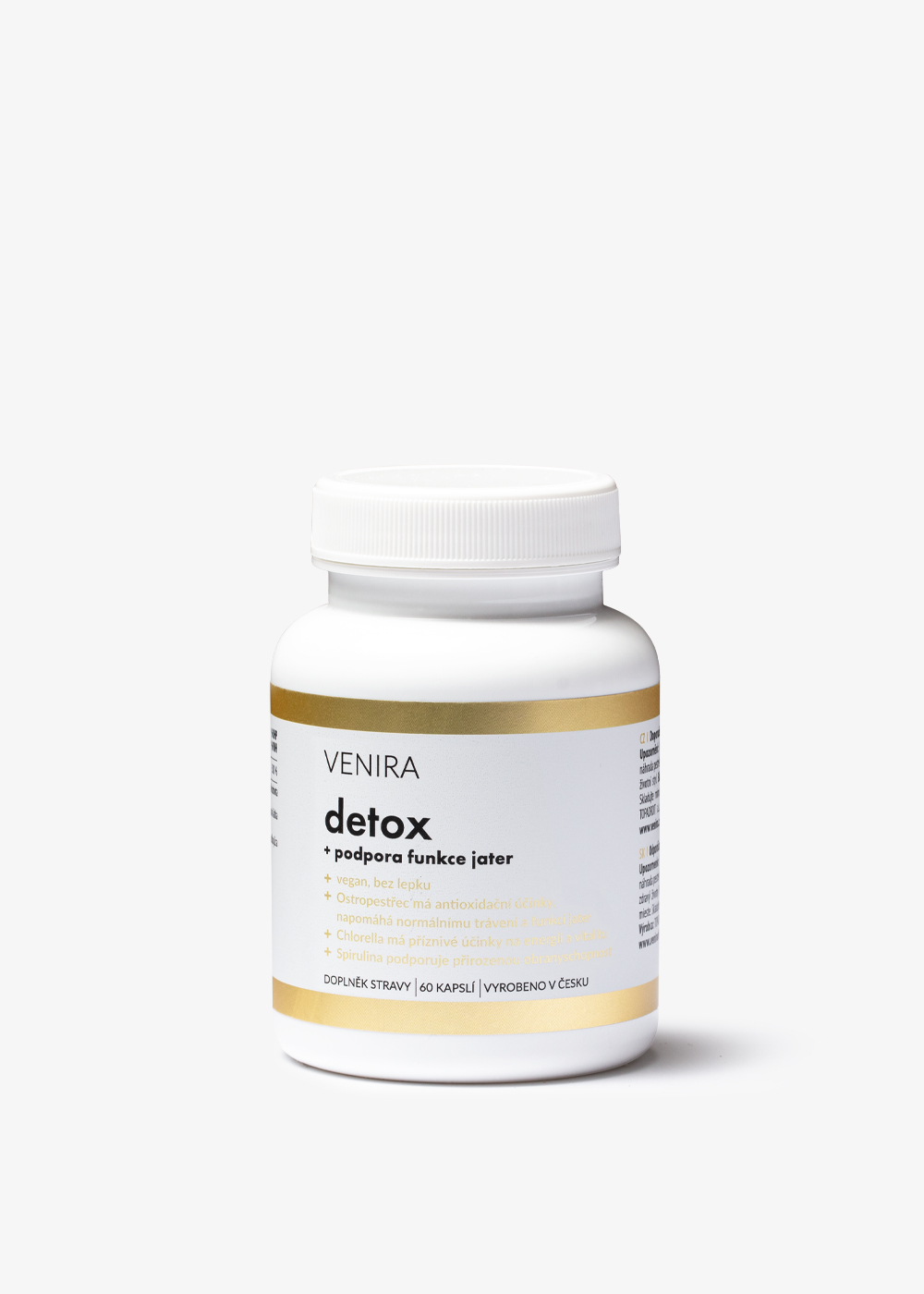 VENIRA detox + podpora funkcie pečene, 60 kapsúl
