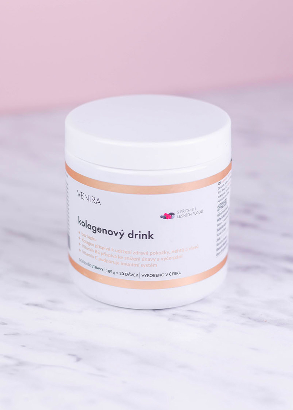 kolagénový drink pre vlasy, nechty a pleť lesné plody
