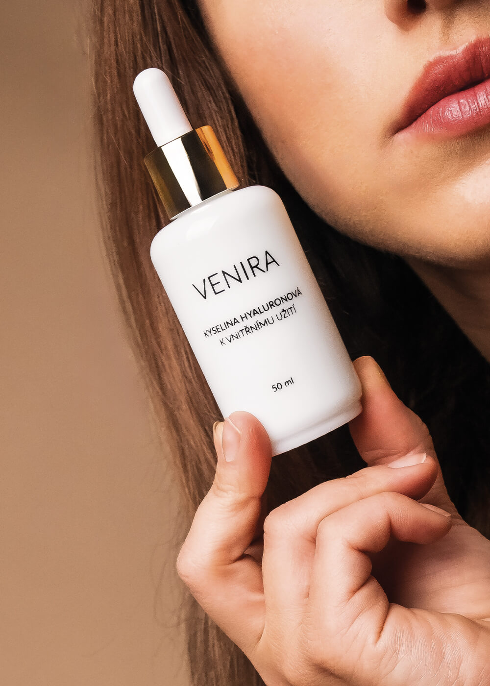 VENIRA kyselina hyalurónová na vnutorné použitie, citrón-limeta, 50 ml