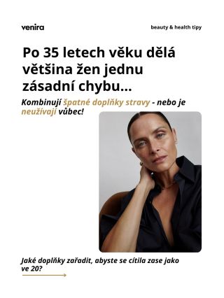 Po 35 letech se tělo nemění ze dne na den, ale postupně.👩🏻‍🦳 Ubývá kolagen, regenerace je pomalejší, nervový systém je...