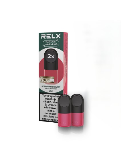 RELX Náhradní Pod  - Strawberry Burst (jahoda) 2 ks (Q)