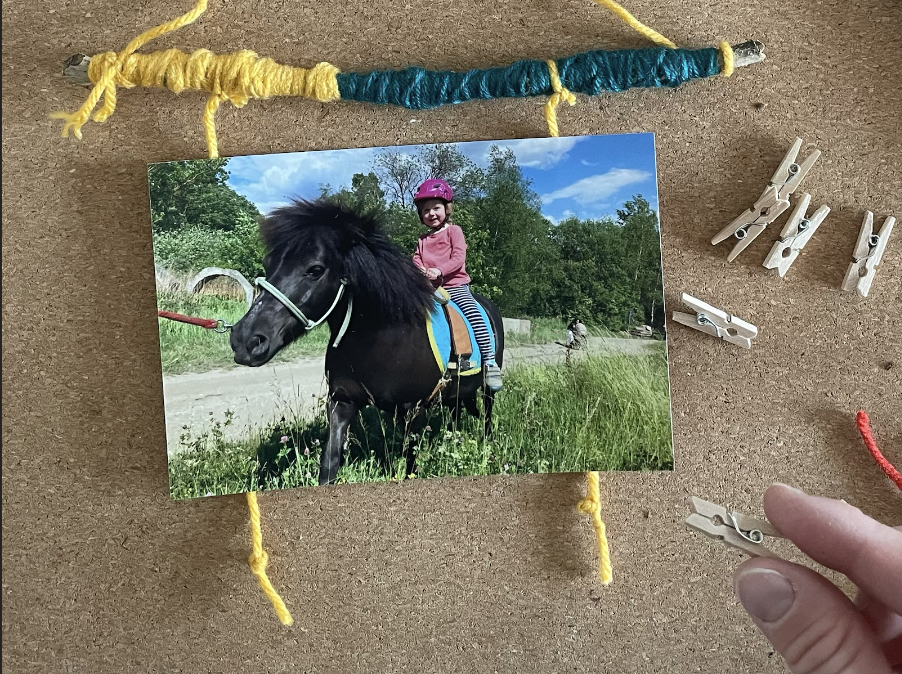 Závěs na fotky & fotorámeček