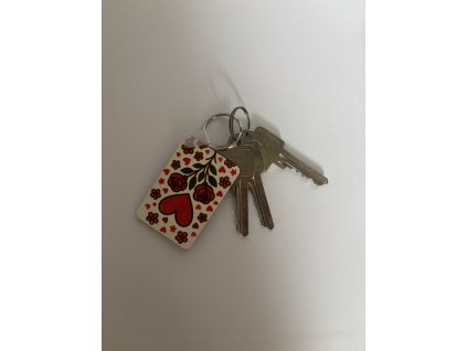 Klíčenka - Srdce & růže