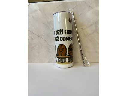 Termokelímek - Kafe drží firmu 590 ml - tisková vada