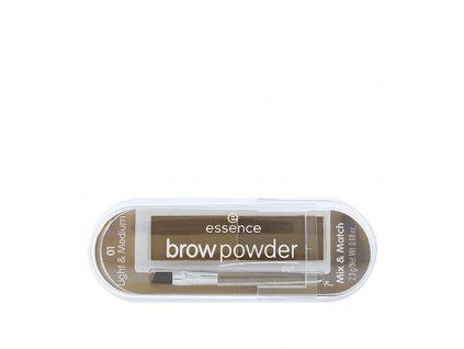 Essence Brow Powder set pro úpravu obočí 01 Light & Medium 2,3 g