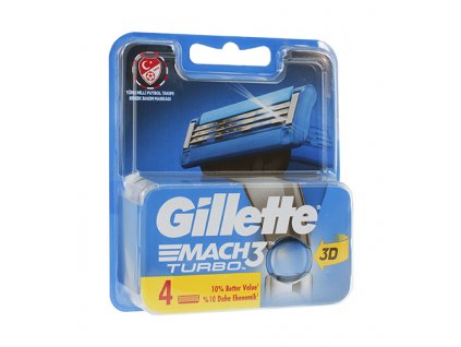 Gillette Mach3 Turbo náhradní břity 4 ks pro muže