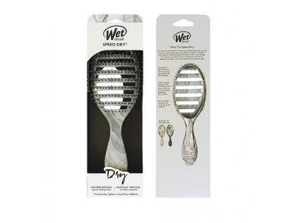 Wet Brush Speed Dry Metallic Marble kartáč na vlasy Silver