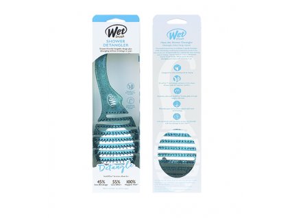 Wet Brush Shower Detangler kartáč na vlasy Teal Glitter