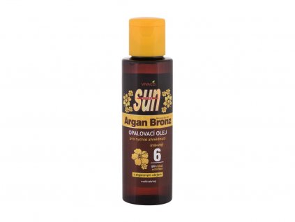 Vivaco Sun Argan Bronz Suntan Oil SPF6 Opalovací přípravek na tělo 100 ml  SPF6