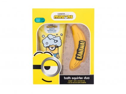 Minions Bath Squirter Duo sprchový gel Minions Bath & Shower Gel Banana Muffin 150 ml + hračka do koupele