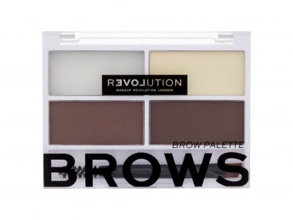 Revolution Relove Colour Cult Brows Set a paletka na obočí Dark 3,2 g