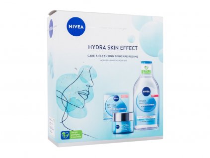 Nivea Hydra Skin Effect denní pleťový gel Hydra Skin Effect 50 ml + micelární voda Hydra Skin Effect 400 ml dárková sada  Gift Set