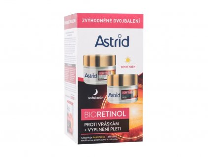 Astrid Bioretinol denní pleťový krém Bioretinol Day Cream SPF10 50 ml + noční pleťový krém Bioretinol Night Cream 50 ml dárková sada