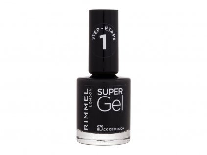 Rimmel London Super Gel STEP1 070  Black Obsession 12 ml