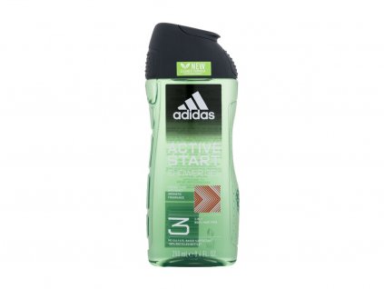Adidas Active Start Shower Gel 3-In-1 250 ml  New Cleaner Formula