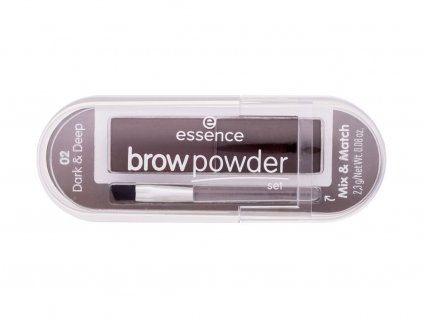 Essence Brow Powder 02 Dark & Deep Pudr na obočí 2,3 g