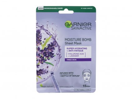 Garnier SkinActive Moisture Bomb Super Hydrating + Anti-Fatigue Pleťová maska 1 ks