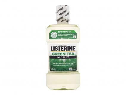 Listerine Green Tea Mild Taste Mouthwash Ústní voda 500 ml