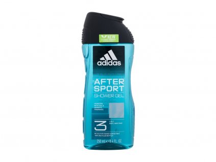 Adidas After Sport Shower Gel 3-In-1 250 ml  New Cleaner Formula