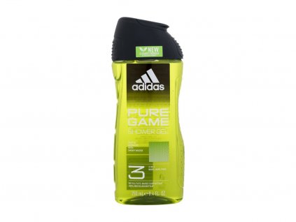 Adidas Pure Game Shower Gel 3-In-1 250 ml  New Cleaner Formula